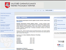 Tablet Screenshot of panevezys.teisinepagalba.lt