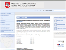 Tablet Screenshot of kaunas.teisinepagalba.lt